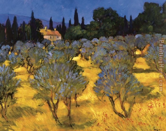 Les Olives en Printemps (The Olives in Spring) painting - Philip Craig Les Olives en Printemps (The Olives in Spring) art painting